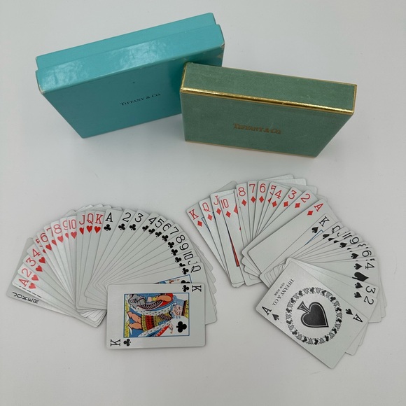 Vintage Tiffany & Co Playing Card Set in Velvet  Box - Picture 5 of 8